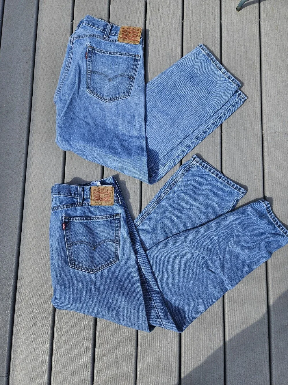 Lot of 2 Levi's 505 Jeans Blue Men's Size 40 X 30 (40x28)